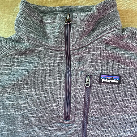 PATAGONIA BETTER SWEATER QUARTER ZIP FLEECE PULLOVER KIDS' XL GRAY - Picture 4 of 8